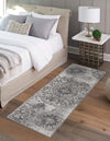 Riviera Elegance Collection Area Rug -  Monaco (Gray) Runner Gray  lifestyle 0