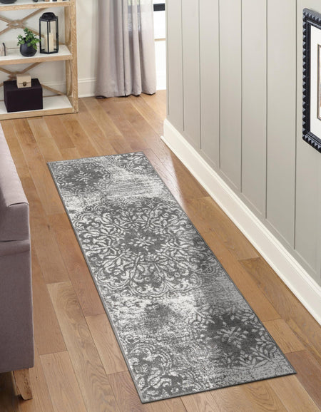 Riviera Elegance Collection Area Rug -  Monaco (Gray)