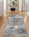 Riviera Elegance Collection Area Rug -  Monaco (Gray) Runner Gray  lifestyle 22