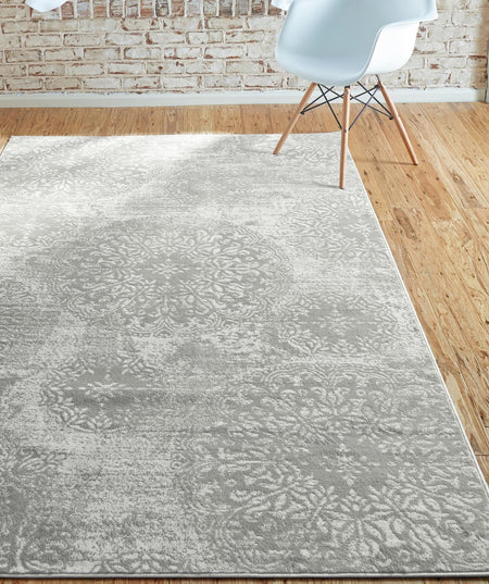 Riviera Elegance Collection Area Rug -  Monaco (Light Gray)