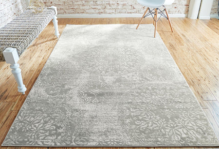 Riviera Elegance Collection Area Rug -  Monaco (Light Gray)