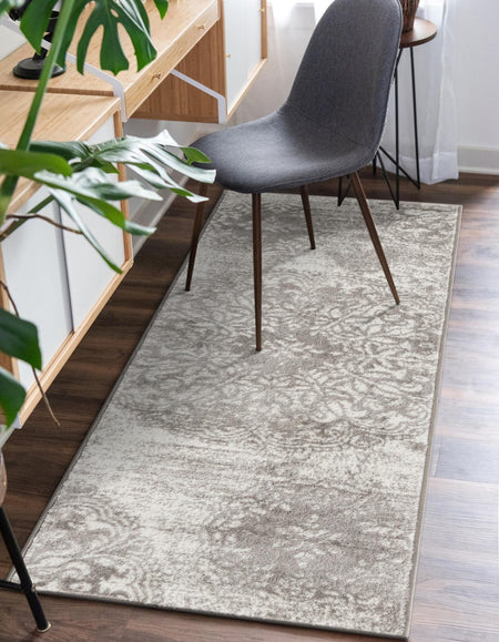 Riviera Elegance Collection Area Rug -  Monaco (Light Gray)