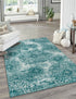 Riviera Elegance Collection Area Rug -  Monaco (Turquoise)