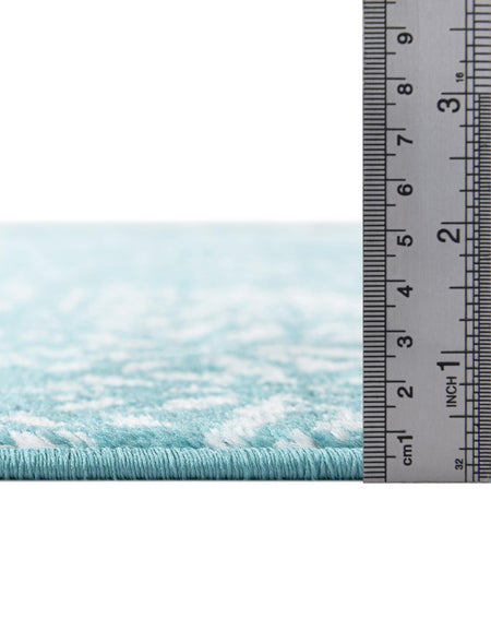 Riviera Elegance Collection Area Rug -  Monaco (Turquoise)