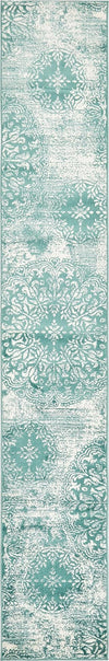 Riviera Elegance Collection Area Rug -  Monaco (Turquoise) Runner Turquoise Main