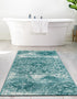 Riviera Elegance Collection Area Rug -  Monaco (Turquoise)