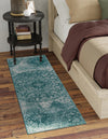 Riviera Elegance Collection Area Rug -  Monaco (Turquoise) Runner Turquoise  lifestyle 22