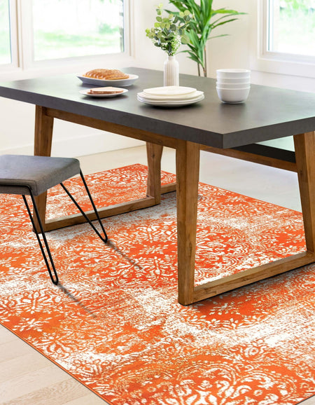 Riviera Elegance Collection Area Rug -  Monaco (Orange)