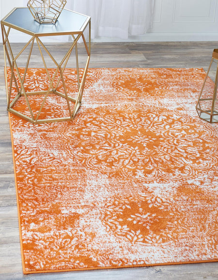 Riviera Elegance Collection Area Rug -  Monaco (Orange)