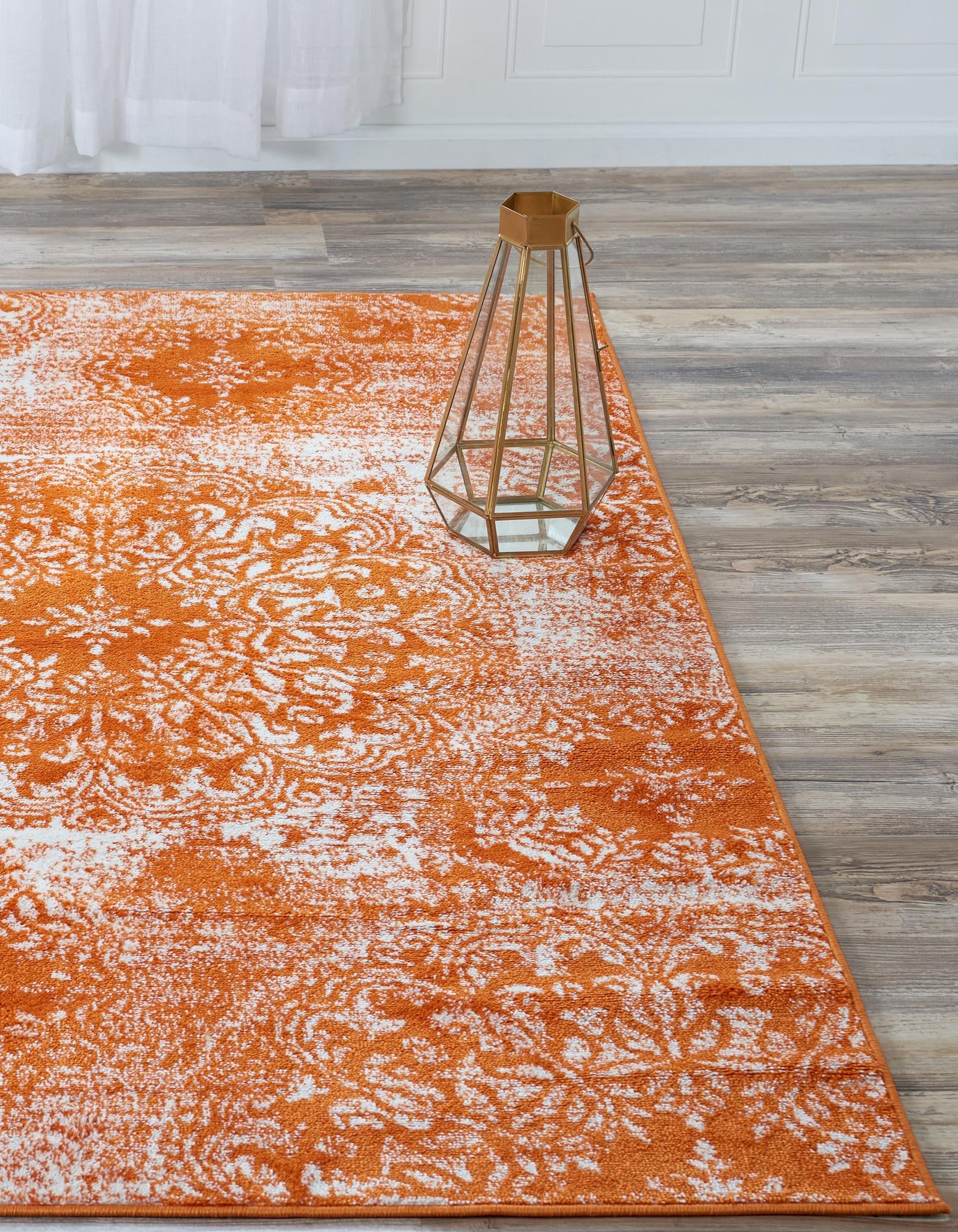 Riviera Elegance Collection Area Rug -  Monaco (Orange)