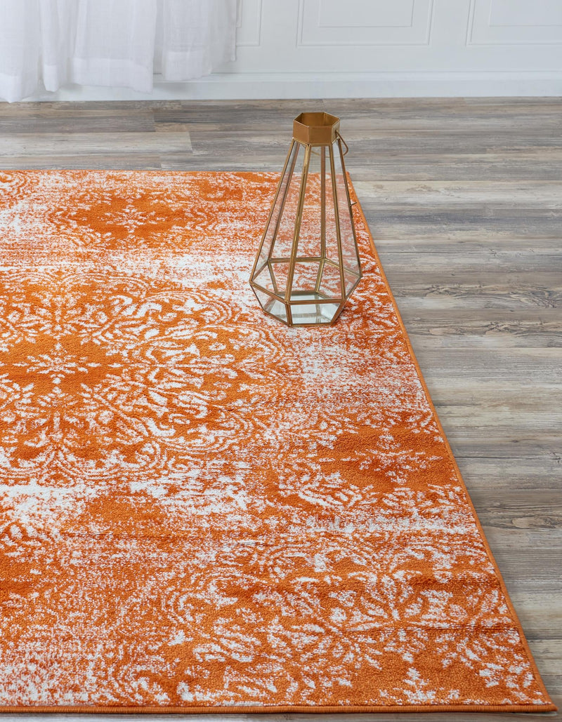 Riviera Elegance Collection Area Rug -  Monaco (Orange) Rectangle Orange  lifestyle 37