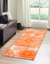 Riviera Elegance Collection Area Rug -  Monaco (Orange) Runner Orange  lifestyle 0