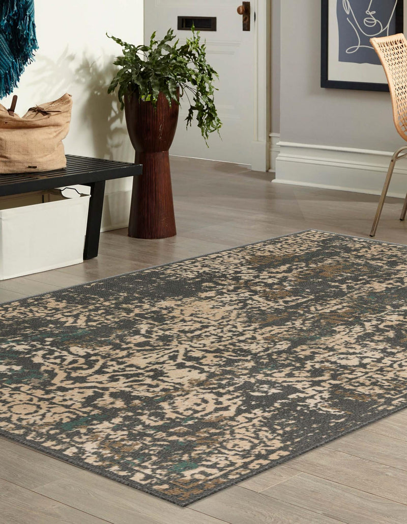 Gobi Sands Collection Area Rug - Dunhuang Rectangle Gray  lifestyle 5