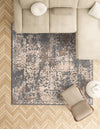 Gobi Sands Collection Area Rug - Dunhuang Square Gray  lifestyle 71