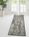 Gobi Sands Collection Area Rug - Dunhuang Runner Green  lifestyle 41