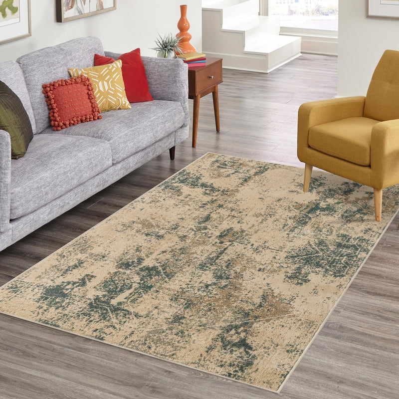 Gobi Sands Collection Area Rug -  Shapotou Rectangle Beige  lifestyle 14