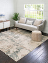 Gobi Sands Collection Area Rug -  Shapotou Square Beige  lifestyle 21