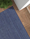 Woven Seaside Jute Collection Area Rug - Savannah (Navy Blue) Rectangle Navy Blue  lifestyle 11