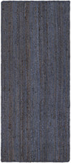 Woven Seaside Jute Collection Area Rug - Savannah (Navy Blue) Runner Navy Blue  lifestyle 22