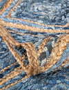 Woven Seaside Jute Collection Area Rug - Marina Rectangle Blue  lifestyle 25