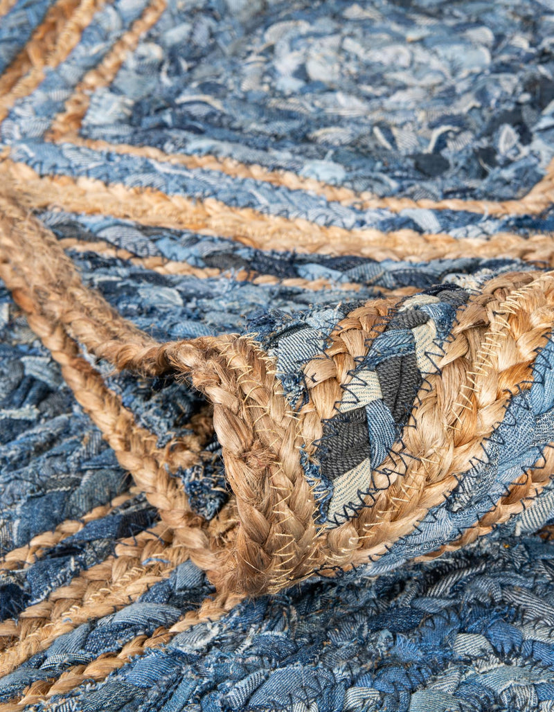 Woven Seaside Jute Collection Area Rug - Marina Rectangle Blue  lifestyle 25