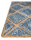 Woven Seaside Jute Collection Area Rug - Marina Rectangle Blue  lifestyle 26