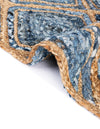 Woven Seaside Jute Collection Area Rug - Marina Rectangle Blue  lifestyle 29