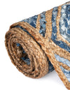 Woven Seaside Jute Collection Area Rug - Marina Rectangle Blue  lifestyle 33