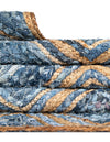 Woven Seaside Jute Collection Area Rug - Marina Rectangle Blue  lifestyle 37