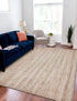 Woven Seaside Jute Collection Area Rug - Savannah (Natural)