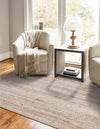 Woven Seaside Jute Collection Area Rug - Savannah (Natural) Rectangle Natural  lifestyle 11