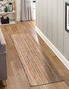 Woven Seaside Jute Collection Area Rug - Savannah (Natural) Runner Natural  lifestyle 30