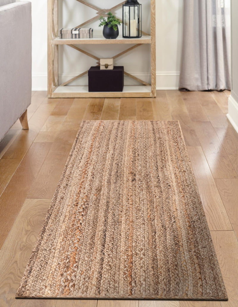 Woven Seaside Jute Collection Area Rug - Savannah (Natural) Runner Natural  lifestyle 50