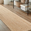 Woven Seaside Jute Collection Area Rug - Savannah (Natural) Runner Natural  lifestyle 145