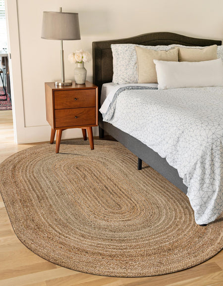 Woven Seaside Jute Collection Area Rug - Savannah (Natural)