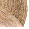 Woven Seaside Jute Collection Area Rug - Savannah (Natural) Oval Natural  lifestyle 92