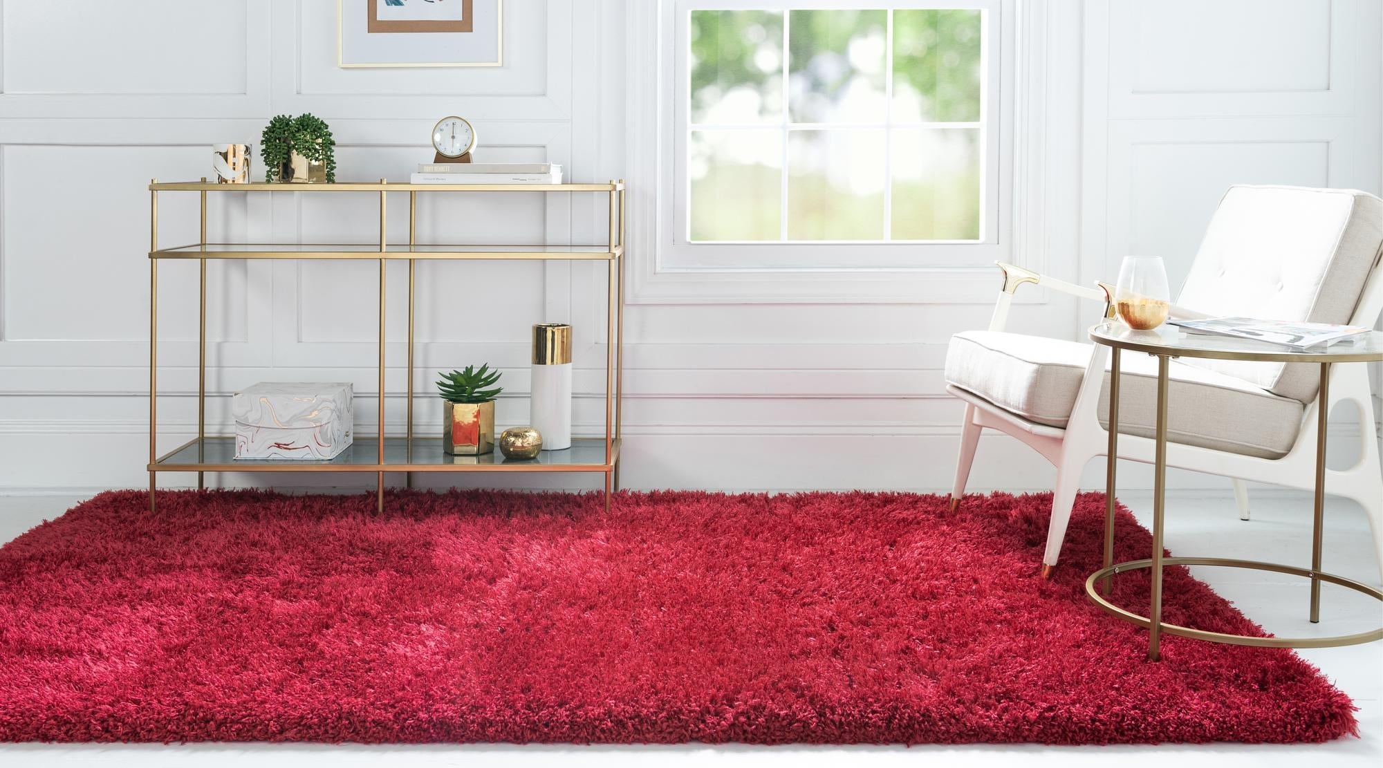 Majestic Manor Collection Area Rug - Versailles (Lipstick)