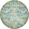 Caribbean Breeze Collection Area Rug -  Lucia Round Light Blue  lifestyle 35