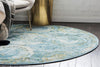 Caribbean Breeze Collection Area Rug -  Lucia Round Light Blue  lifestyle 57