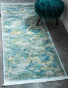 Caribbean Breeze Collection Area Rug -  Lucia Runner Light Blue  lifestyle 44