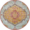 Caribbean Breeze Collection Area Rug -  Zemi Round Gold  lifestyle 11