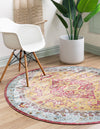 Caribbean Breeze Collection Area Rug -  Zemi Round Gold  lifestyle 15