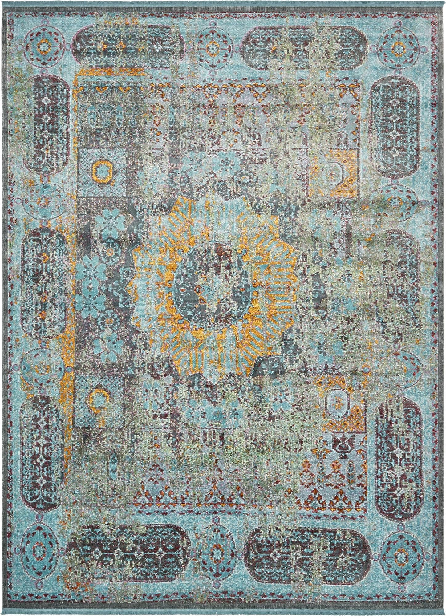 Caribbean Breeze Collection Area Rug -  Iguana