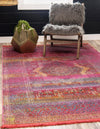 Caribbean Breeze Collection Area Rug -  Roatan Rectangle Pink  lifestyle 2