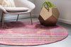 Caribbean Breeze Collection Area Rug -  Roatan Round Pink  lifestyle 16