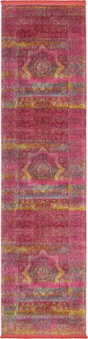 Caribbean Breeze Collection Area Rug -  Roatan Runner Pink  lifestyle 12