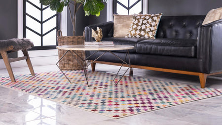 Chromatic Oasis Collection Area Rug -  Flora