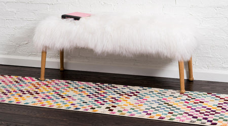 Chromatic Oasis Collection Area Rug -  Flora