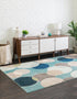 Chromatic Oasis Collection Area Rug -  Zephyr