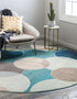 Chromatic Oasis Collection Area Rug -  Zephyr